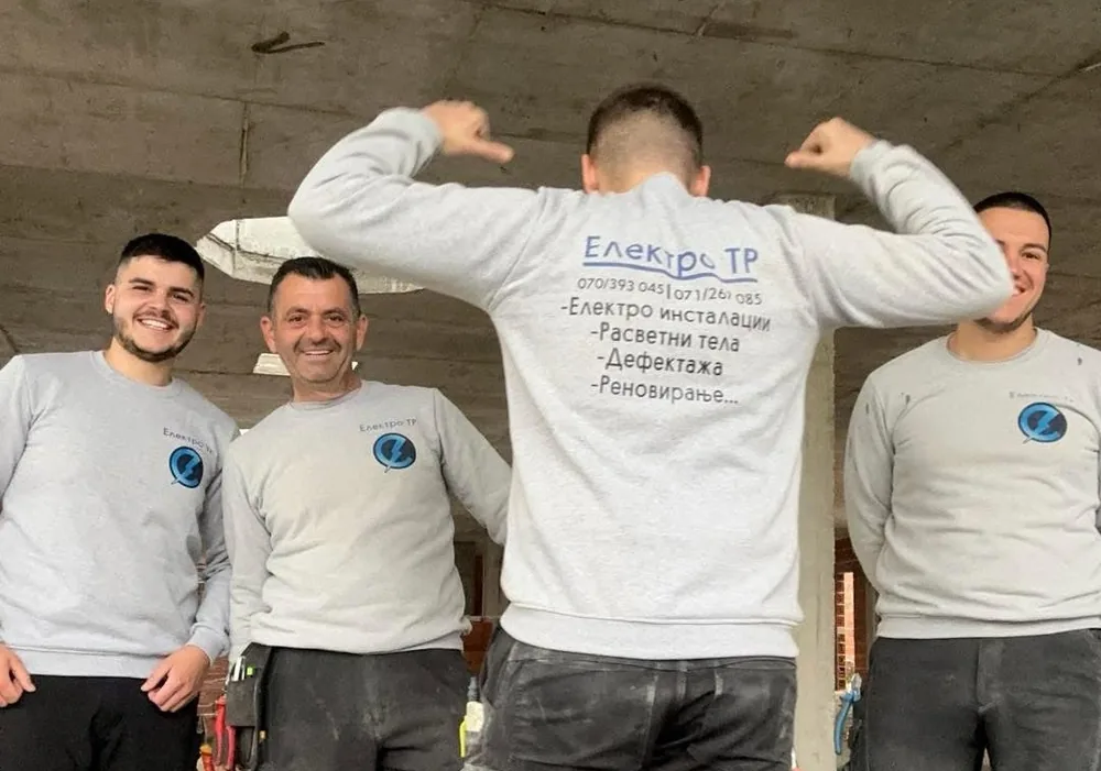 Тим на Електро ТР - лиценцирани електричари во Скопје
